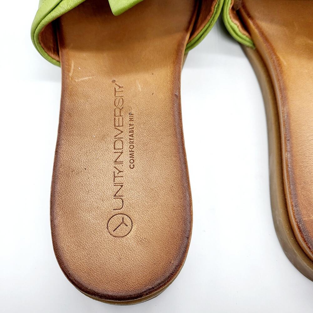 Unity in Diversity Diona Green Italian Leather Twisted Tie Sandals Women’s EU 37 - Picture 8 of 10